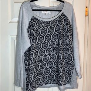 Damask Print Sweater